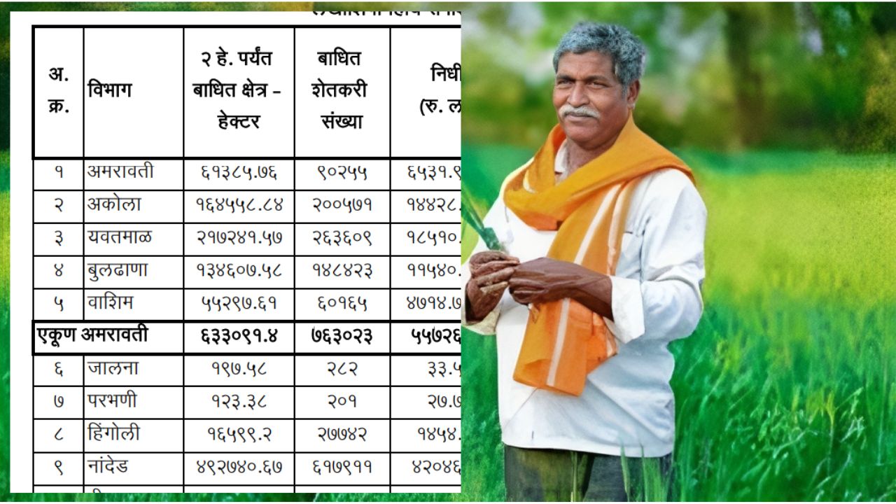 २२ जिल्ह्यातील शेतकऱ्यांना मिळणार हेक्टरी २२७०० रुपये बघा गावांनुसार याद्या Crop  Insurance list